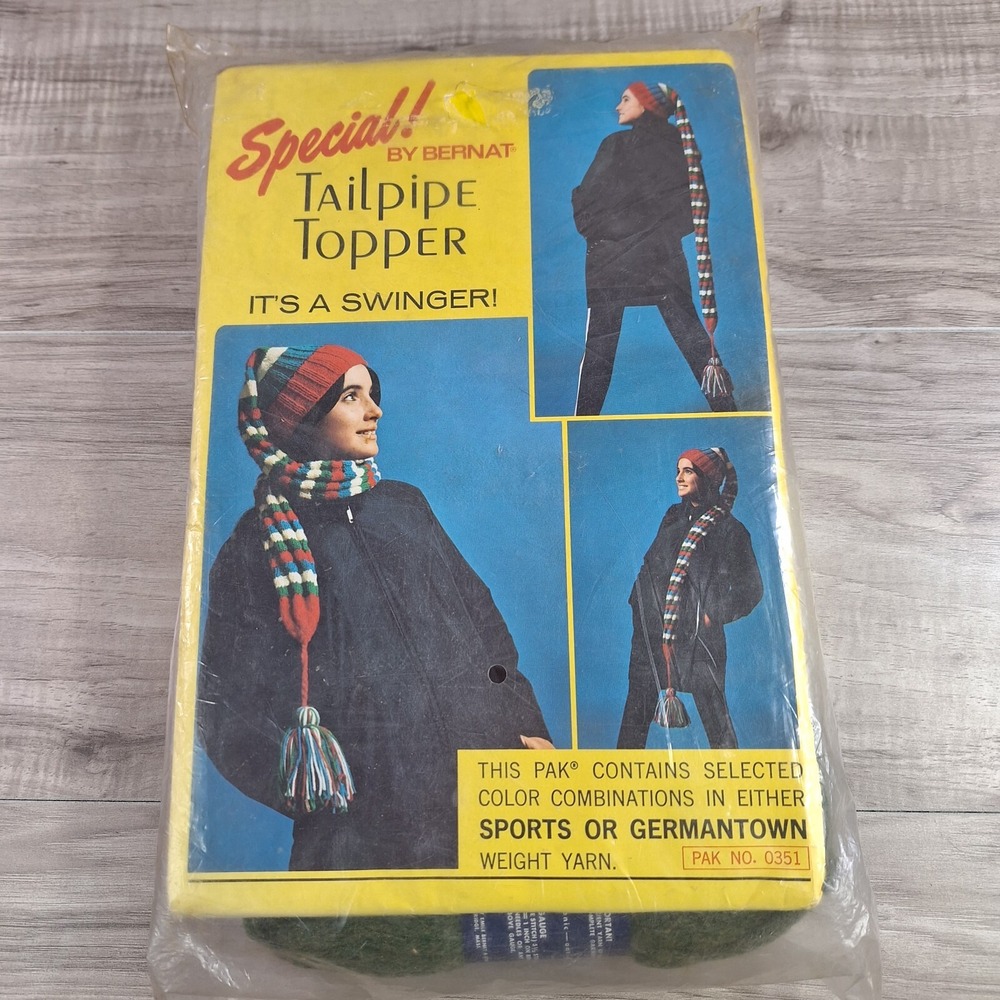 Vintage Special By Bernat Berella Sports Weight Yarn Sportspun [Tailpipe Topper]